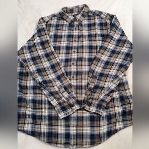 Croft & Barrow Blue and White Plaid Shirt